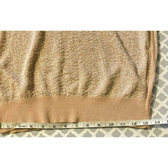 Loft Long Sleeves Size Small Top Knitted Shimmer Blush  Sweater Light weight - Picture 7 of 10